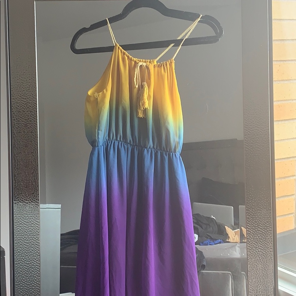 Ombré maxi dress